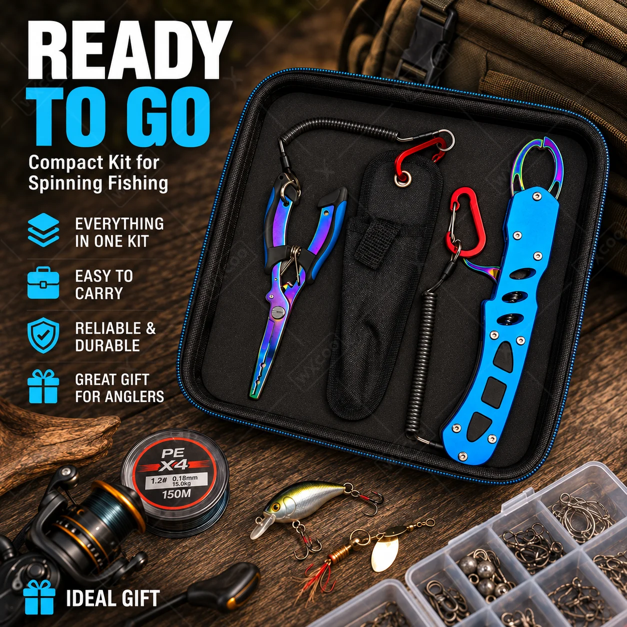 Alicates de pesca para agua sa - Fishing Equipment Hanger reseña y precio