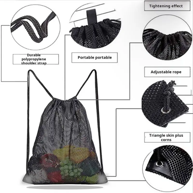 Mochila de malla con cuerda, b - Fishing Equipment Bag reseña y precio