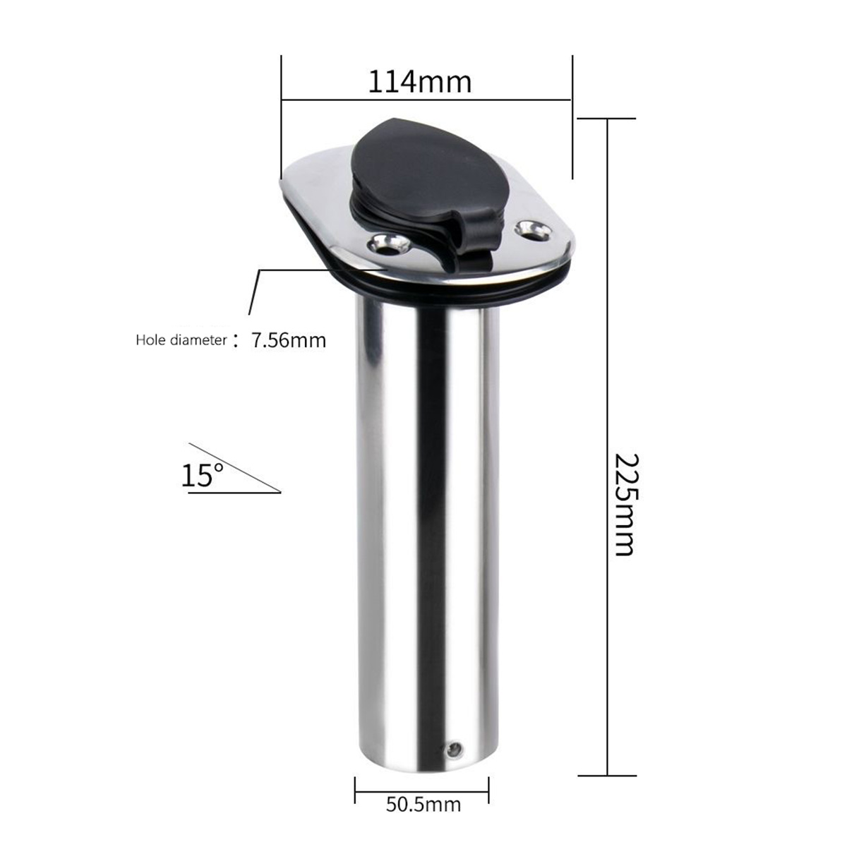 Ángulo fijo de acero inoxidabl - Rod Holder Fishing reseña y precio