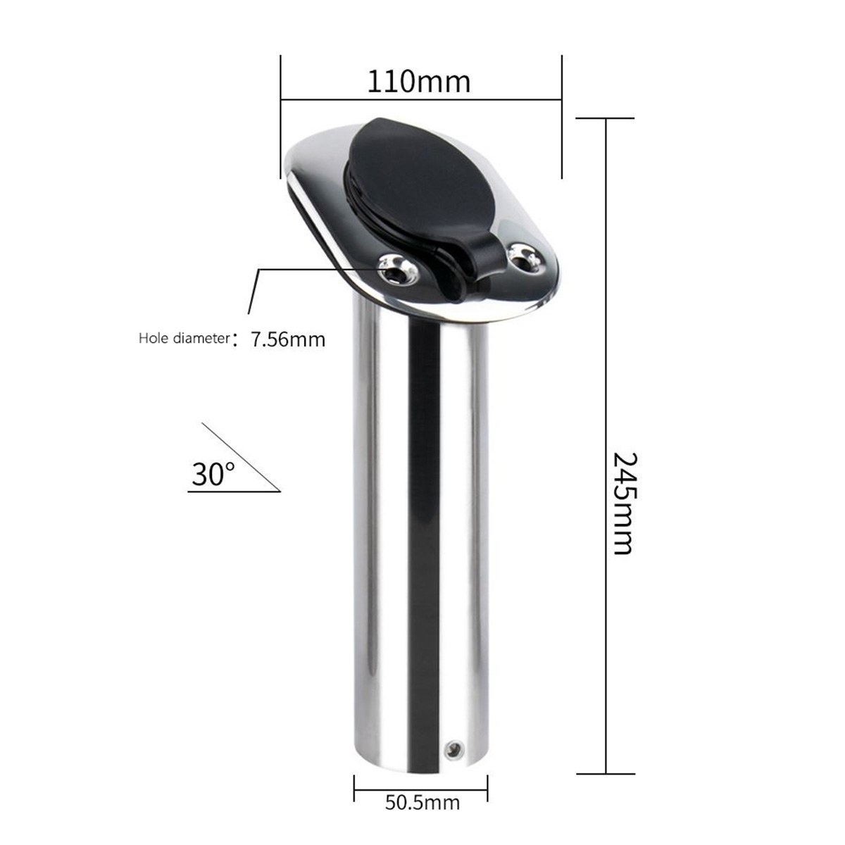 Ángulo fijo de acero inoxidabl - Rod Holder Fishing reseña y precio