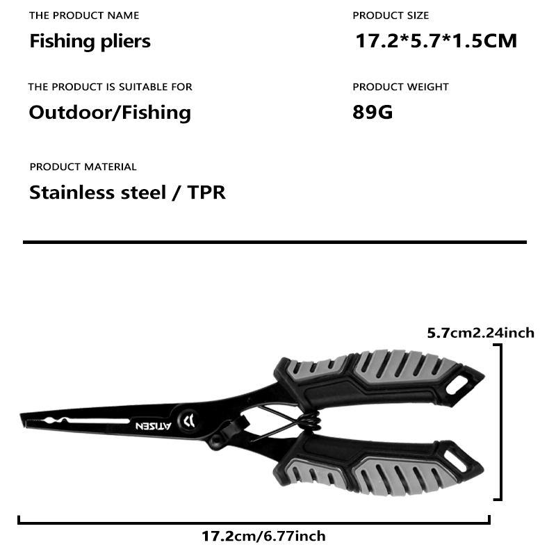 Pinzas de pesca de Punta larga - Fishing Equipment Hanger reseña y precio