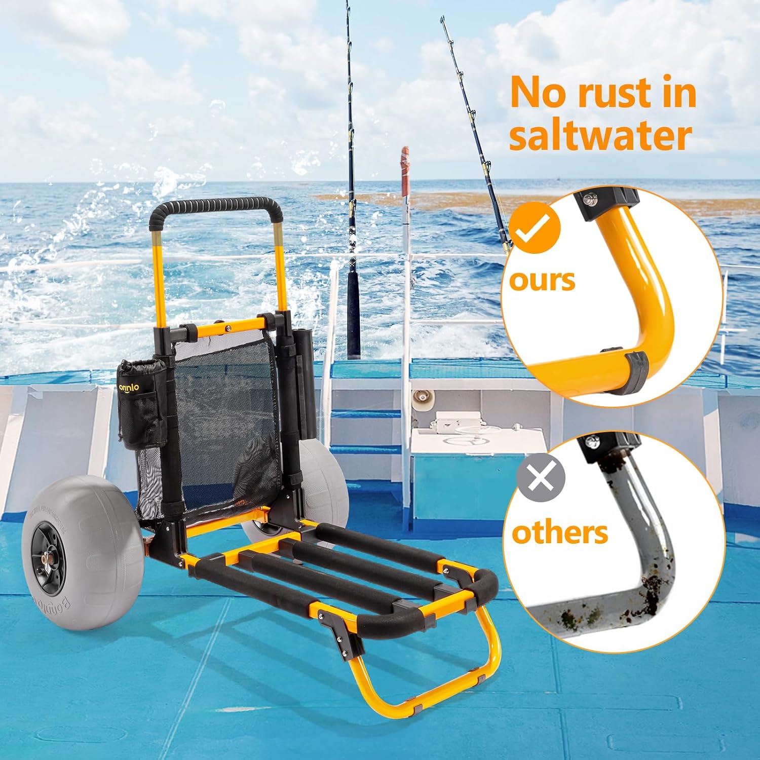 Carrito de Pesca para Playa Bo - Rod Holder Fishing reseña y precio