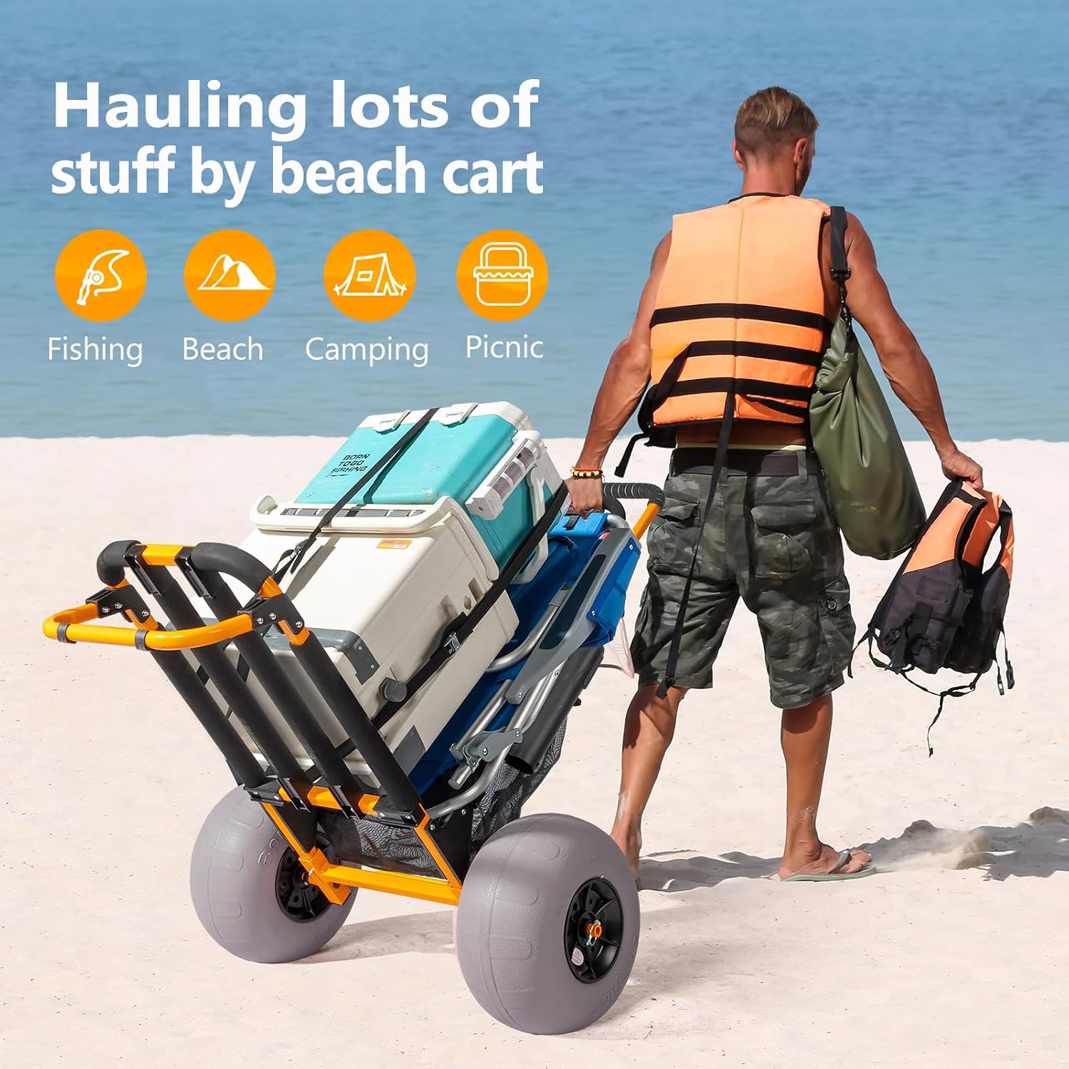 Carrito de Pesca para Playa Bo - Rod Holder Fishing reseña y precio