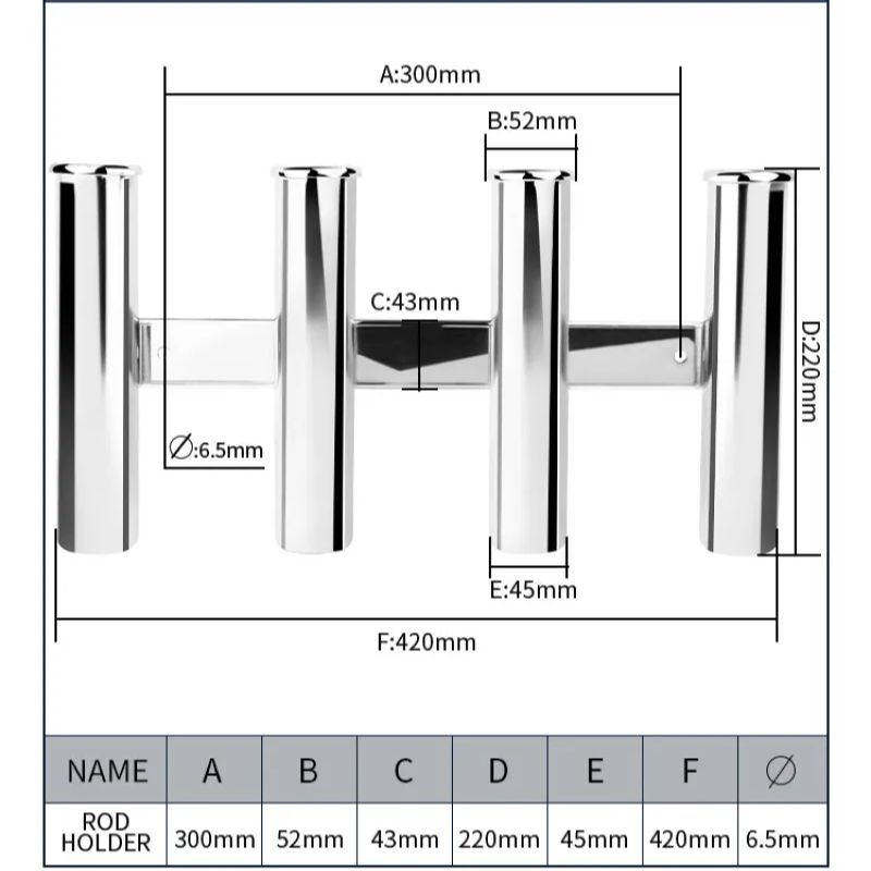 Soporte de Acero Inoxidable pa - Rod Holder Fishing reseña y precio