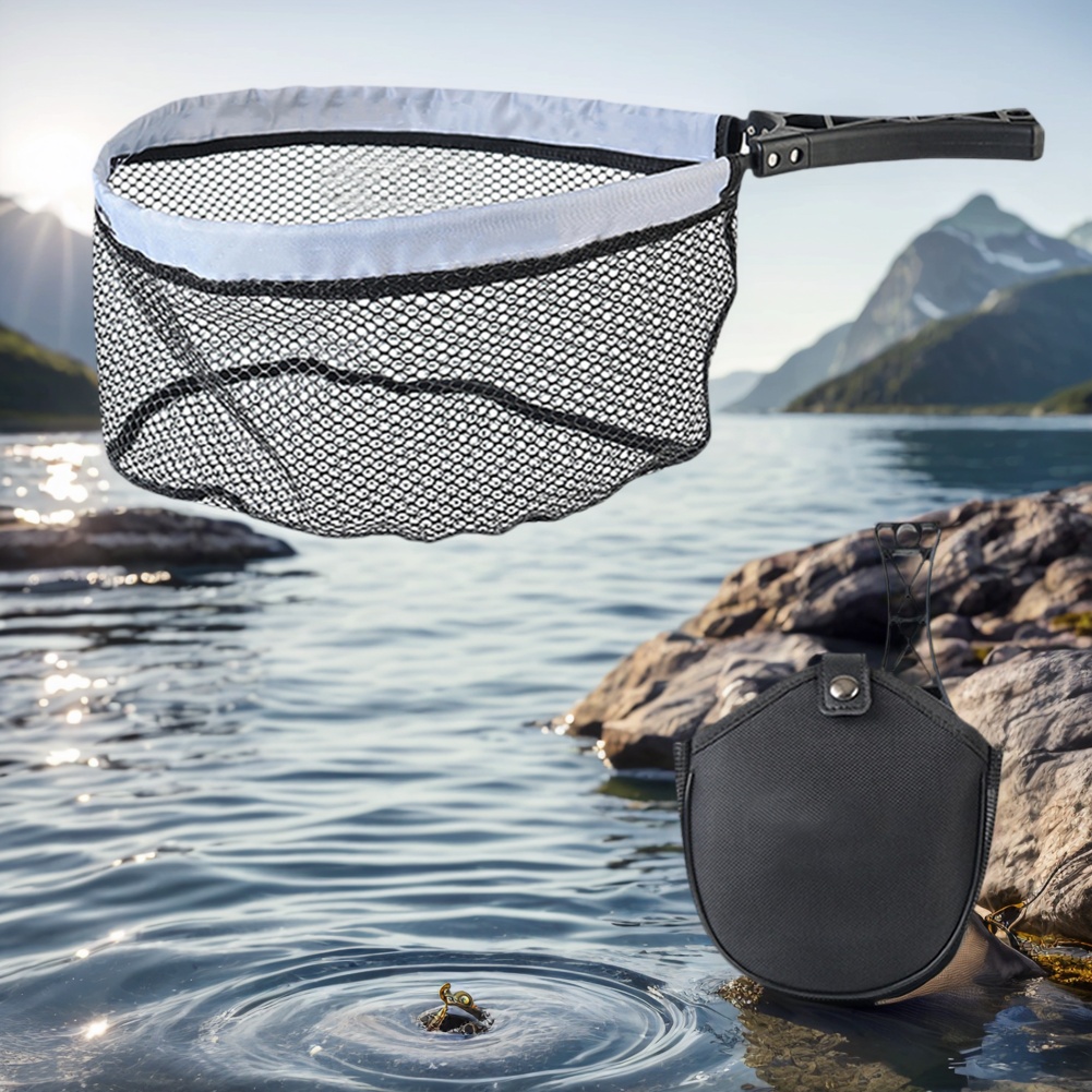 Red de pesca plegable con mang - Fishing Equipment Net reseña y precio
