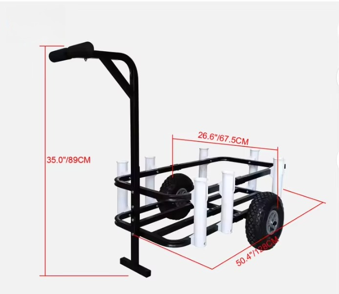 Carrito Plegable para Playa y  - Rod Holder Fishing reseña y precio
