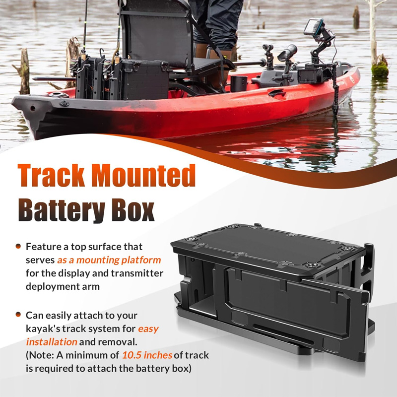 Caja de batería montada en pis - Fish Finder reseña y precio