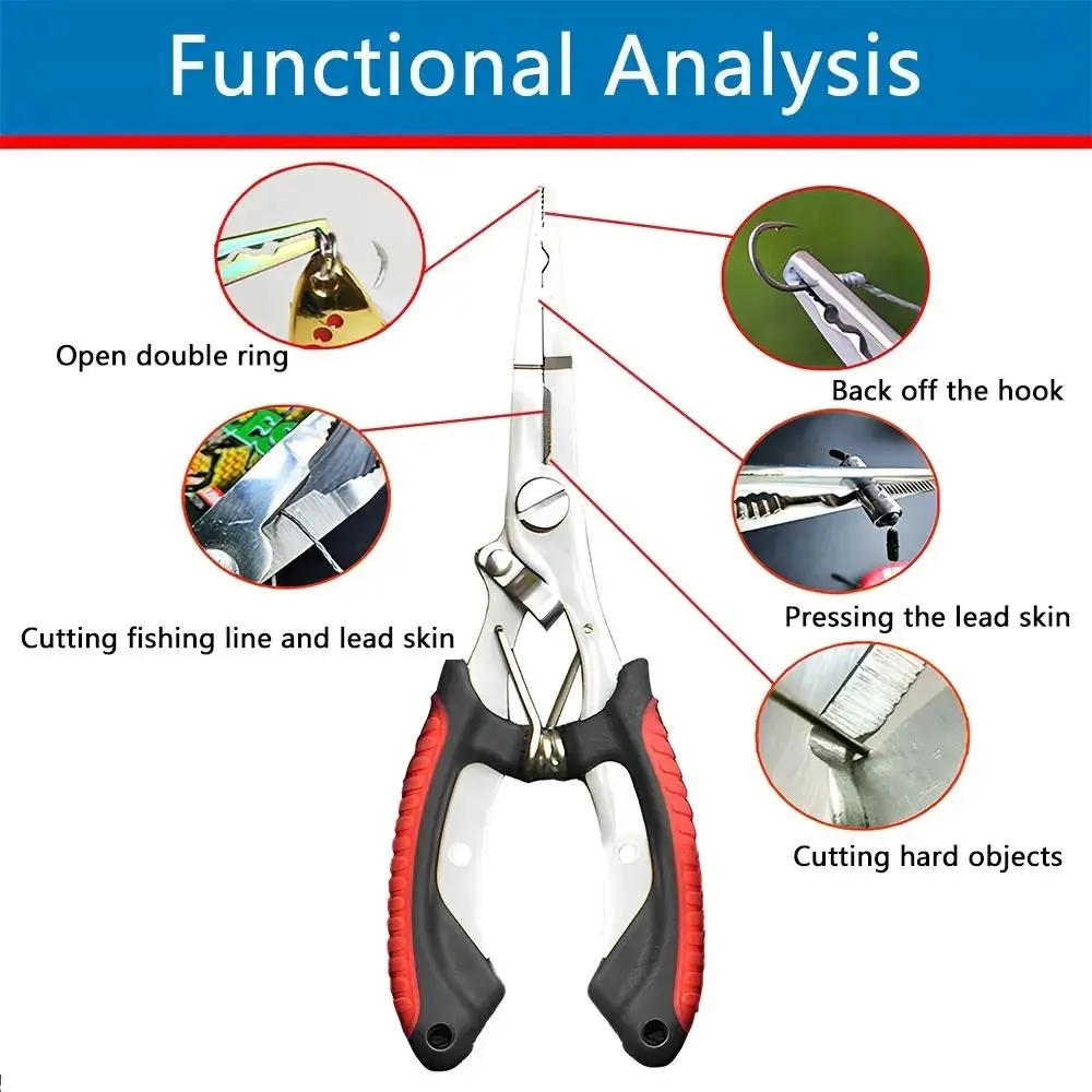 Alicates de pesca de acero ino - Fishing Equipment Hanger reseña y precio